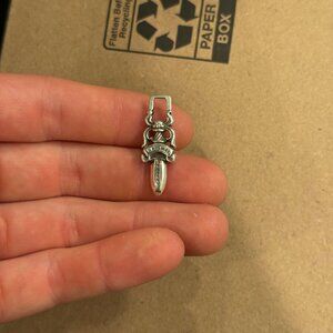 Chrome Hearts Authentic Silver Zipper Pendants